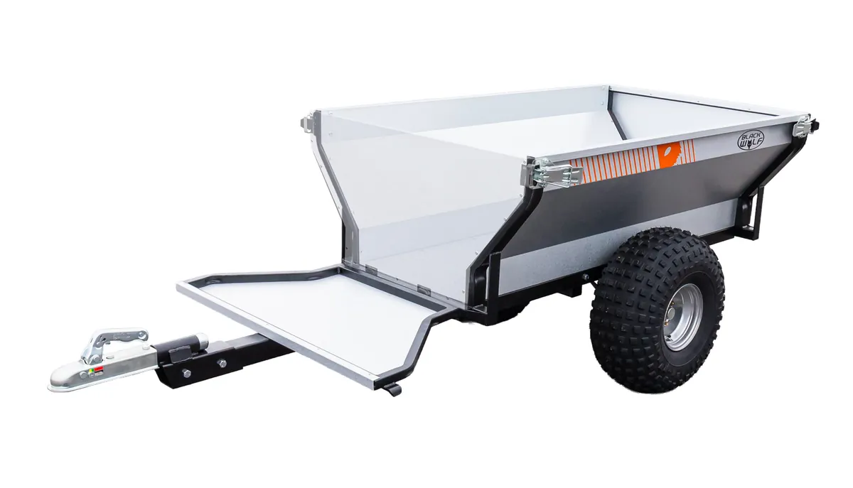 Tippbar tilhenger GV-1100 med nedfellbare sider